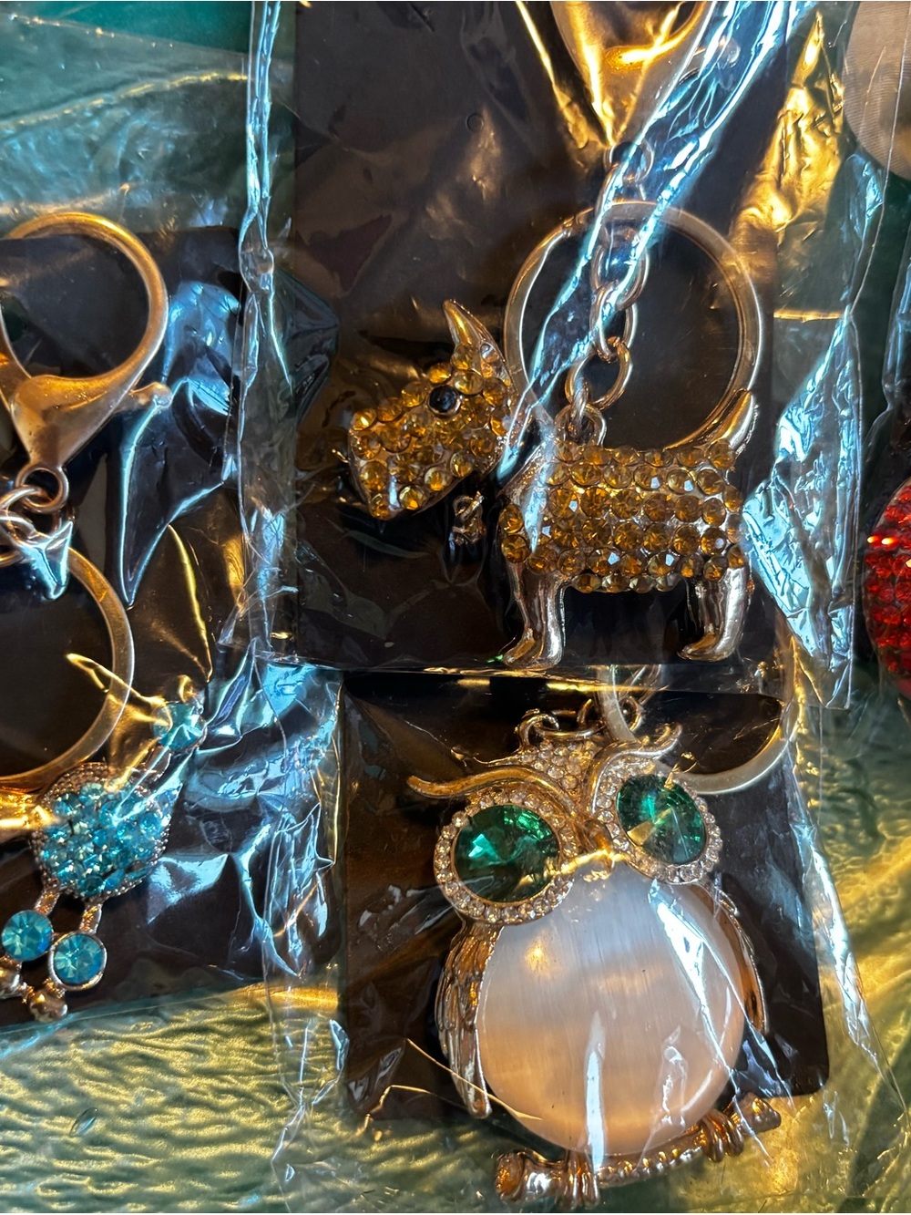 Rhinestone Keychain Set